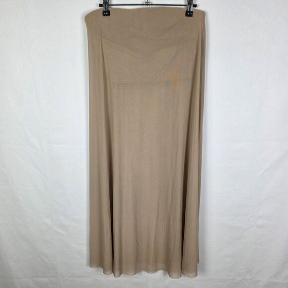NWT Anthropologie DOLAN SHEER MESH TUBE TOP XS Taupe Neutral Lagenlook Nude - Picture 2 of 8